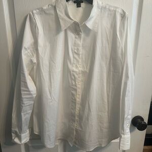 Ann Taylor Crisp White Dress Shirt